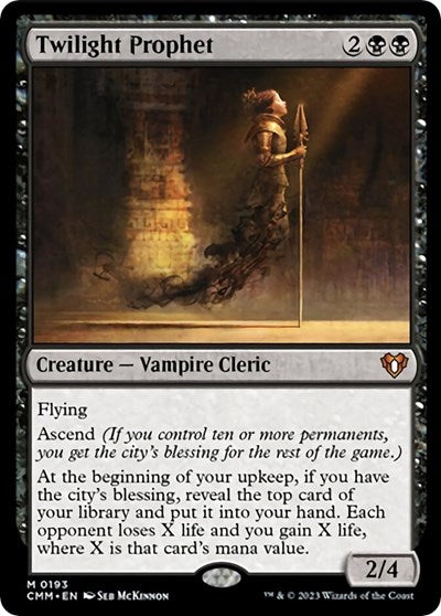 Twilight Prophet (Commander Masters) Near Mint Foil