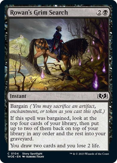 Rowan's Grim Search (Wilds of Eldraine) Light Play