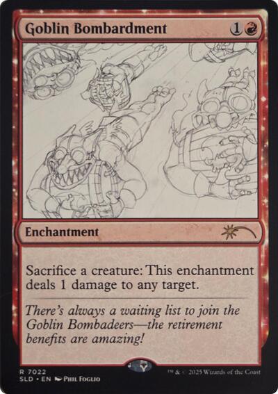 Goblin Bombardment (7022) (Secret Lair) Near Mint Foil