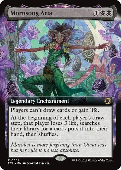 Mornsong Aria (Extended Art) (Lorwyn Eclipsed) Near Mint Foil
