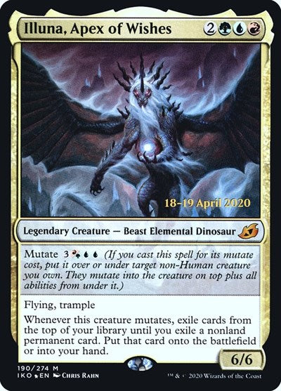 Illuna, Apex of Wishes (Promos: Prerelease Cards) Medium Play Foil