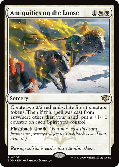 Antiquities on the Loose (Secrets of Strixhaven) Near Mint Foil