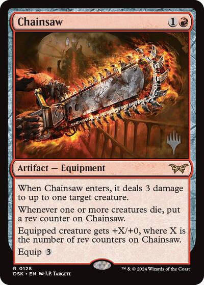 Chainsaw (Promo Pack: Duskmourn: House of Horror) Light Play