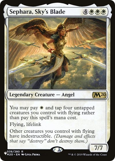 Sephara, Sky's Blade (The List) Light Play Foil