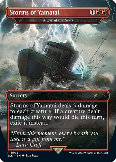 Storms of Yamatai - Anger of the Gods (Secret Lair) Light Play Foil
