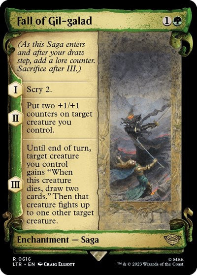 Fall of Gil-galad (Showcase Scrolls) (Universes Beyond: The Lord of the Rings: Tales of Middle-earth) Near Mint Foil