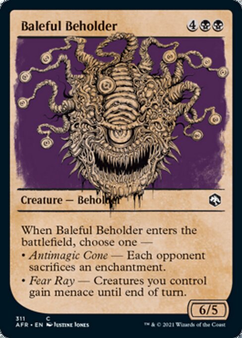 Baleful Beholder (Showcase) (Adventures in the Forgotten Realms) Medium Play