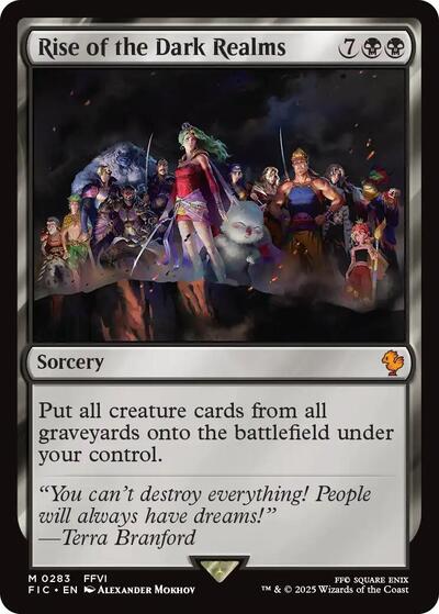 Rise of the Dark Realms (Surge Foil) (Commander: FINAL FANTASY) Near Mint Foil