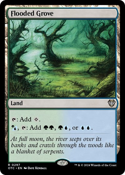 Flooded Grove (Commander: Outlaws of Thunder Junction) Near Mint