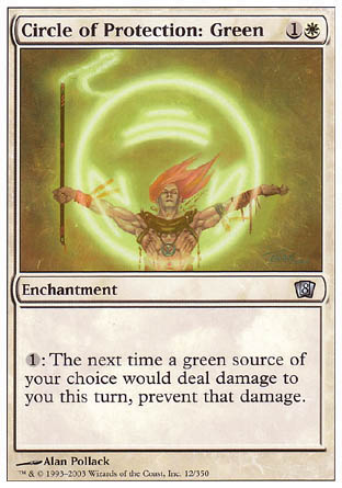 Circle of Protection: Green (8th Edition) Medium Play