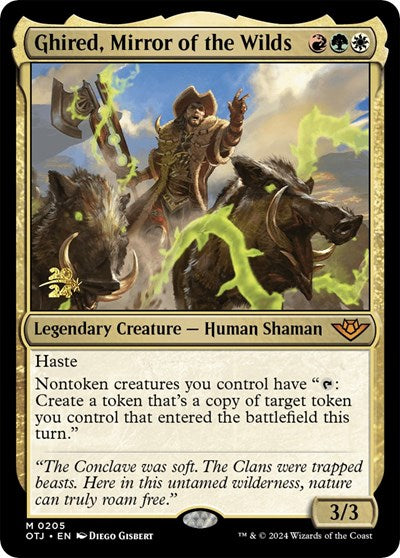 Ghired, Mirror of the Wilds (Promos: Prerelease Cards) Light Play Foil