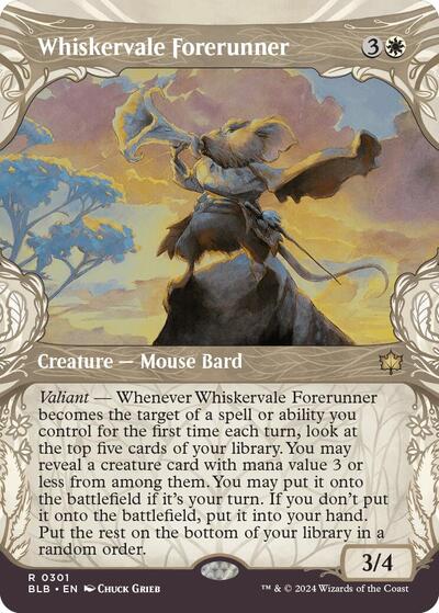 Whiskervale Forerunner (Showcase) (Bloomburrow) Light Play Foil