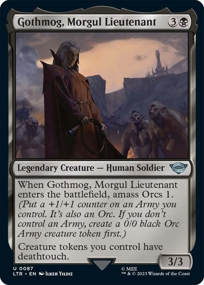 Gothmog, Morgul Lieutenant (Universes Beyond: The Lord of the Rings: Tales of Middle-earth) Medium Play Foil