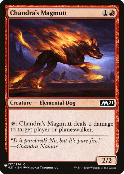 Chandra's Magmutt (The List) Near Mint