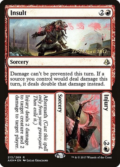 Insult // Injury (Promos: Prerelease Cards) Light Play Foil