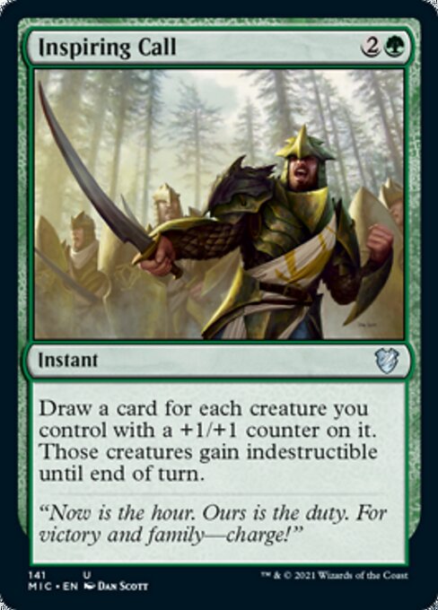 Inspiring Call (Commander 2021 Midnight Hunt) Light Play