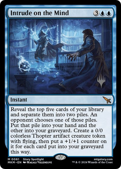 Intrude on the Mind (Promo Pack: Murders at Karlov Manor) Light Play Foil