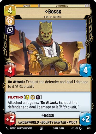 Bossk Hunt By Instinct (Foil) (Jump to Lightspeed) Near Mint Foil