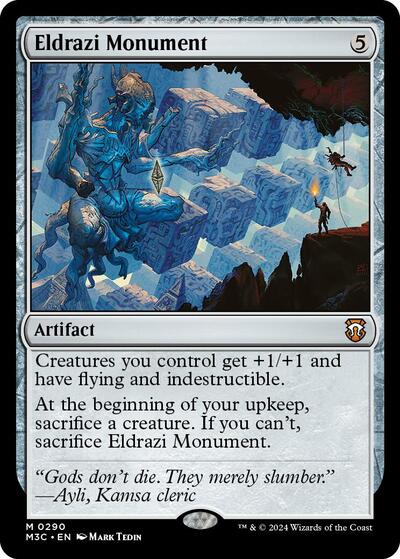 Eldrazi Monument (Ripple Foil) (Commander: Modern Horizons 3) Medium Play Foil