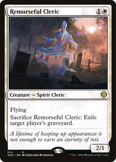 Remorseful Cleric (Commander 2022 Starter Decks) Medium Play