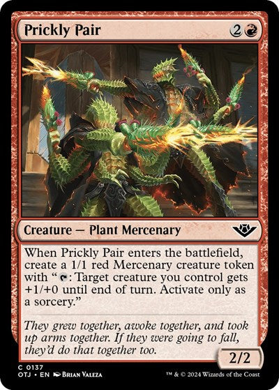 Prickly Pair (Outlaws of Thunder Junction) Near Mint