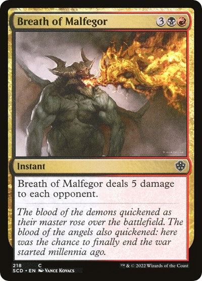 Breath of Malfegor (Commander 2022 Starter Decks) Near Mint