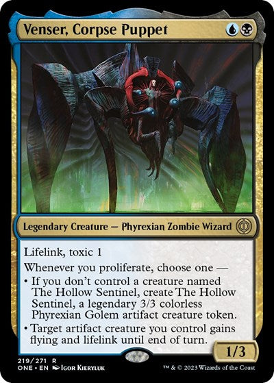 Venser, Corpse Puppet (Phyrexia: All Will Be One) Light Play