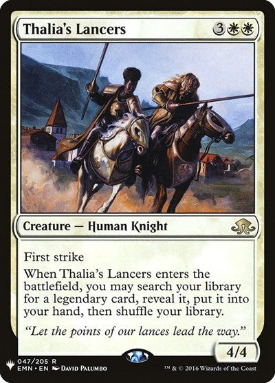 Thalia's Lancers (Mystery Booster) Medium Play