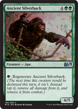 Ancient Silverback (Magic 2015 Core Set) Medium Play Foil