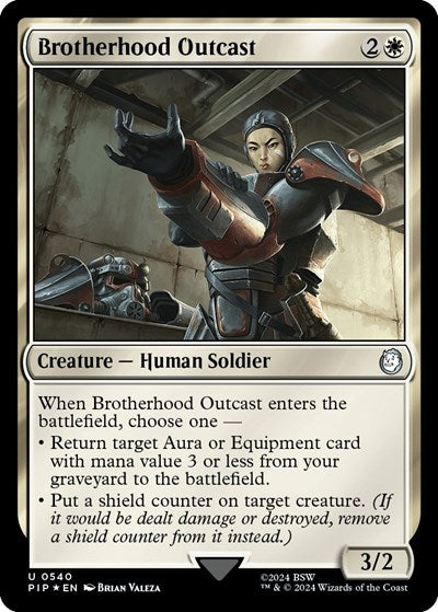 Brotherhood Outcast (Surge Foil) (Universes Beyond: Fallout) Near Mint Foil