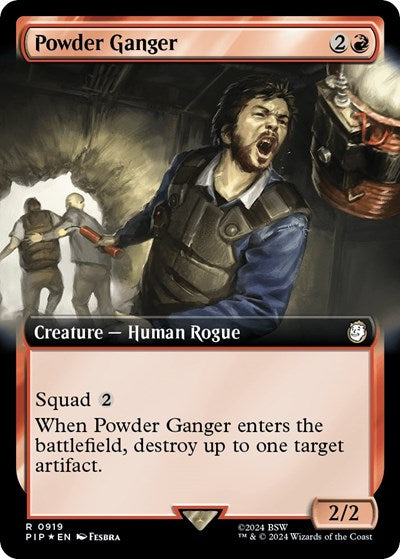 Powder Ganger (Extended Art) (Surge Foil) (Universes Beyond: Fallout) Light Play Foil