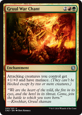 Gruul War Chant (Conspiracy: Take the Crown) Light Play Foil