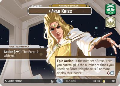 Avar Kriss Marshal of Starlight (Showcase) (Legends of the Force) Near Mint Foil