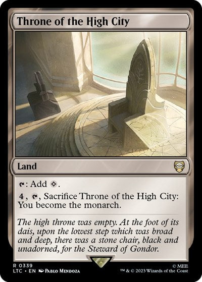 Throne of the High City (Commander: The Lord of the Rings: Tales of Middle-earth) Light Play