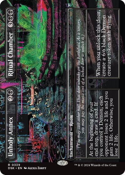 Unholy Annex / Ritual Chamber (Borderless) (Duskmourn: House of Horror) Near Mint