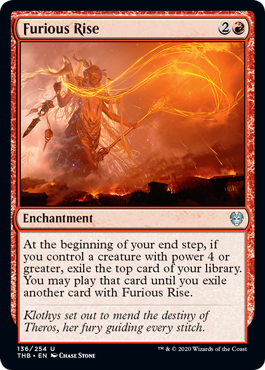 Furious Rise (Theros Beyond Death) Light Play Foil
