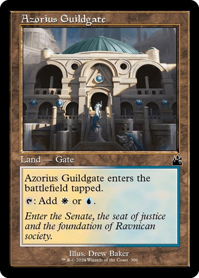 Azorius Guildgate (Retro Frame) (Ravnica Remastered) Light Play