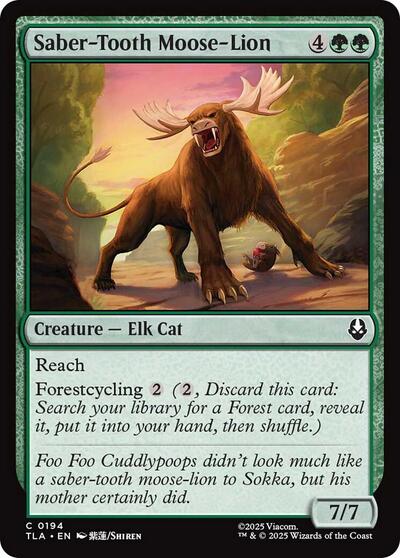 Saber Tooth Moose Lion|13|0|0.00