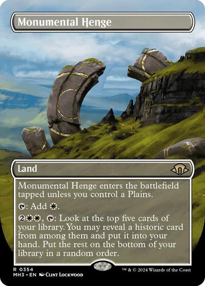 Monumental Henge (Borderless) (Modern Horizons 3) Light Play