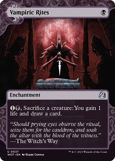 Vampiric Rites (Wilds of Eldraine: Enchanting Tales) Medium Play Foil