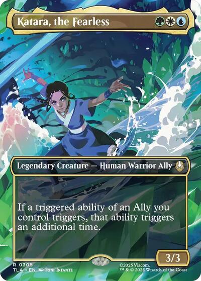 Katara, the Fearless (Borderless) (Avatar: The Last Airbender) Near Mint Foil