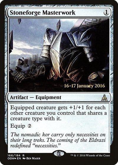 Stoneforge Masterwork (Promos: Prerelease Cards) Medium Play Foil