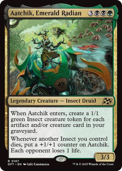 Aatchik, Emerald Radian (Aetherdrift) Near Mint Foil
