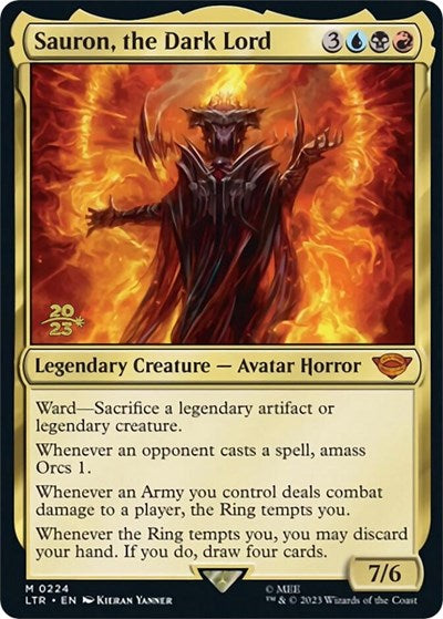 Sauron, the Dark Lord (Promos: Prerelease Cards) Light Play Foil