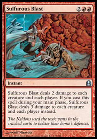 Sulfurous Blast (Commander) Near Mint