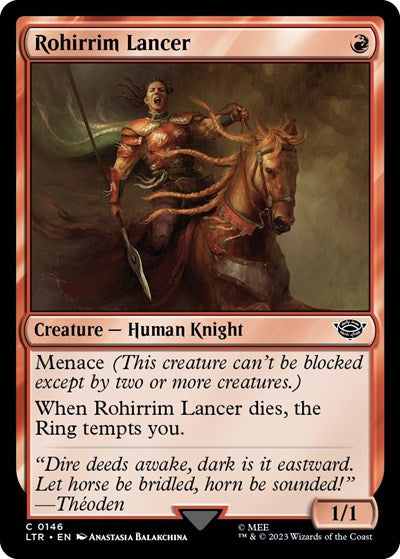 Rohirrim Lancer (Universes Beyond: The Lord of the Rings: Tales of Middle-earth) Light Play Foil