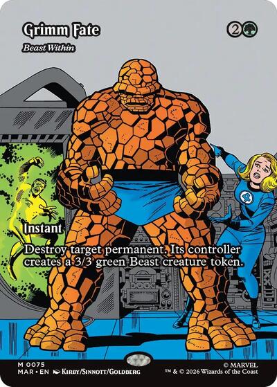 Grimm Fate - Beast Within (Borderless) (Marvel Eternal-Legal) Near Mint Foil