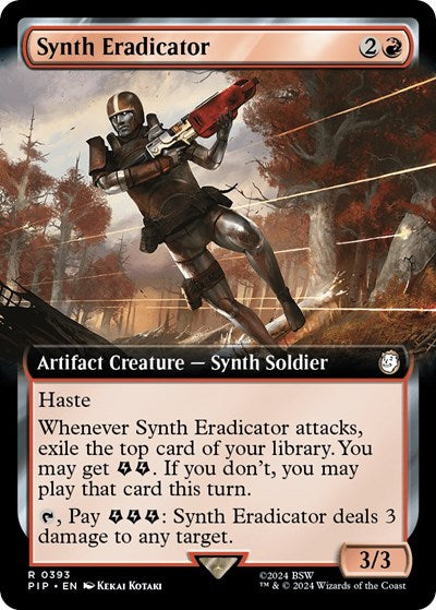 Synth Eradicator (Extended Art) (Universes Beyond: Fallout) Light Play Foil