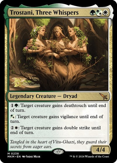 Trostani, Three Whispers (Promos: Prerelease Cards) Medium Play Foil