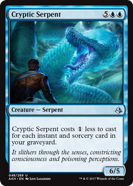 Cryptic Serpent (Amonkhet) Medium Play